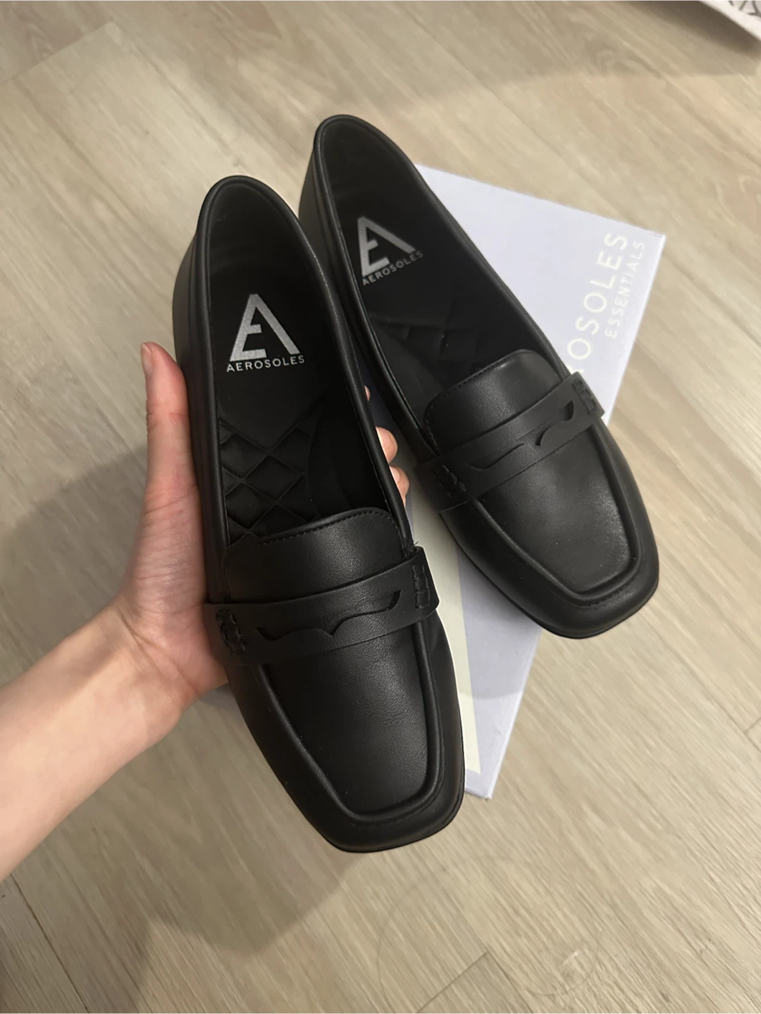 Aerosoles Women's Loafers Black Size 5.5M