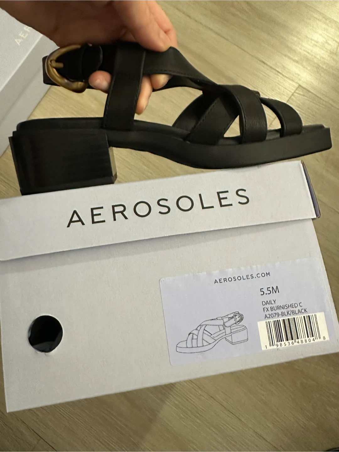 Aerosoles Black Strappy Block Heel Sandals - photo 2