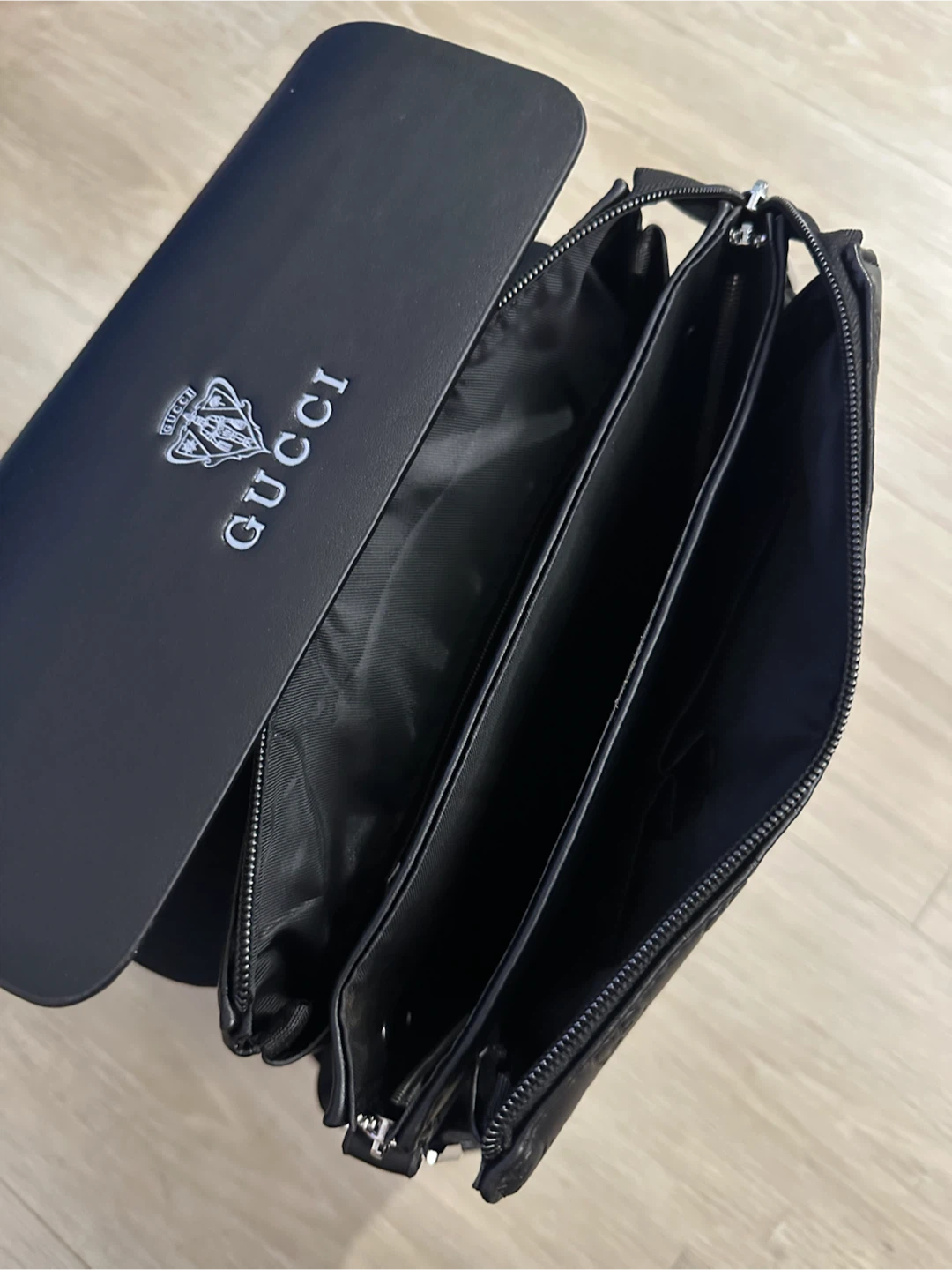 Embossed Monogram Messenger Bag - photo 3