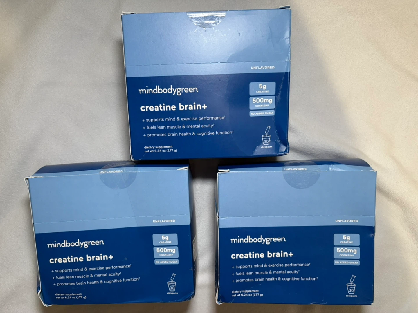 Mindbodygreen Creatine Brain+ 30 Stickpacks Unflavored (one box) - photo 2