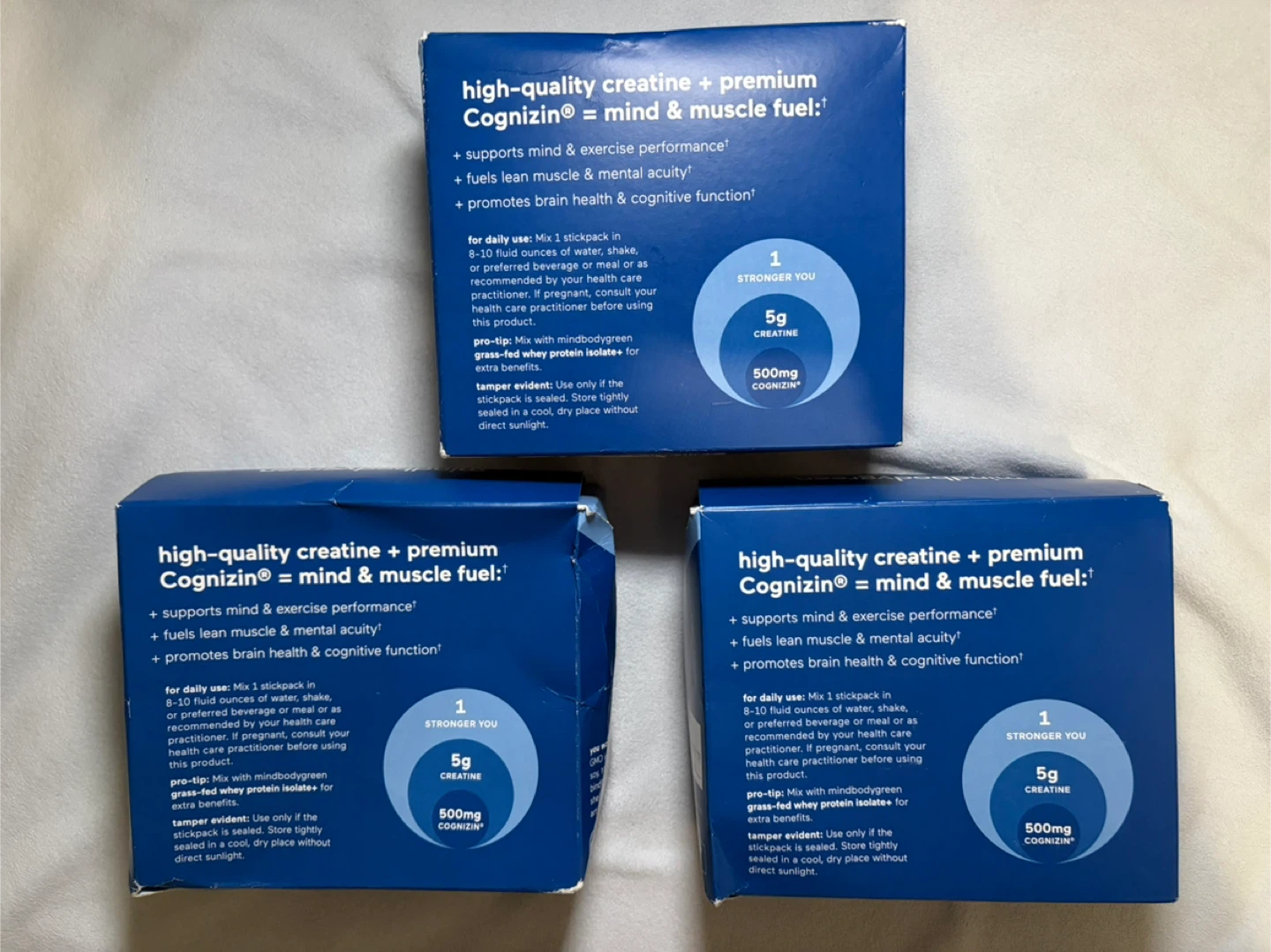 Mindbodygreen Creatine Brain+ 30 Stickpacks Unflavored (one box) - photo 3
