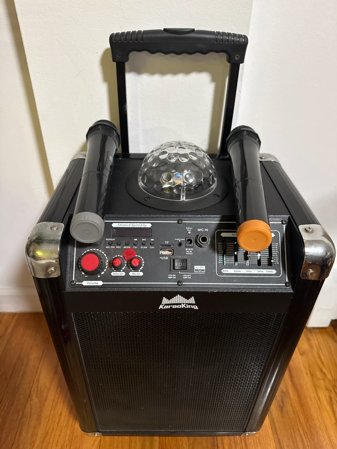 KaraoKing Portable Karaoke Machine with 2 Microphones