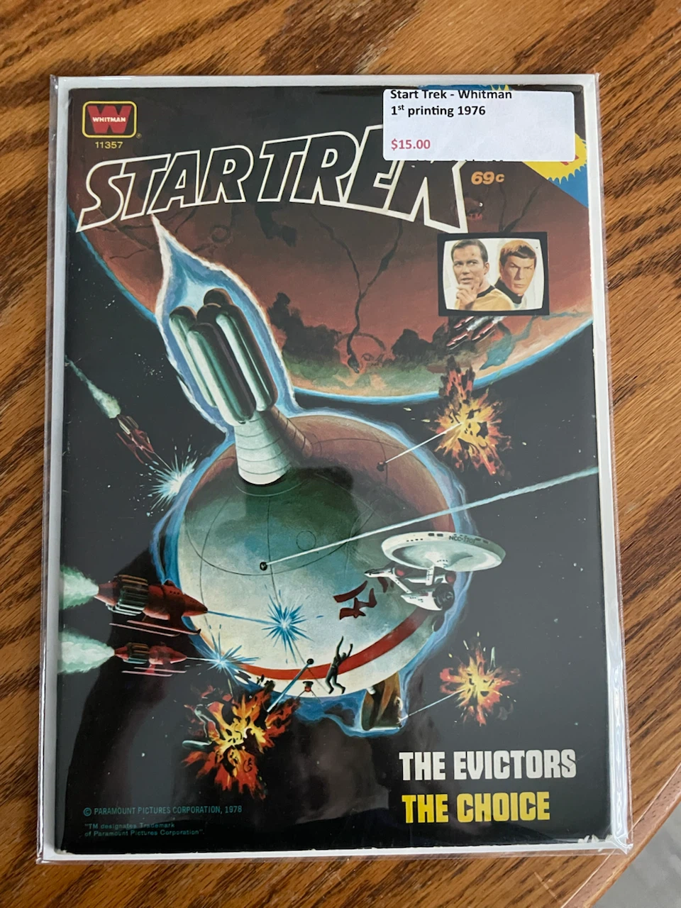 Star Trek Comic Book - Whitman 1st Printing 1976