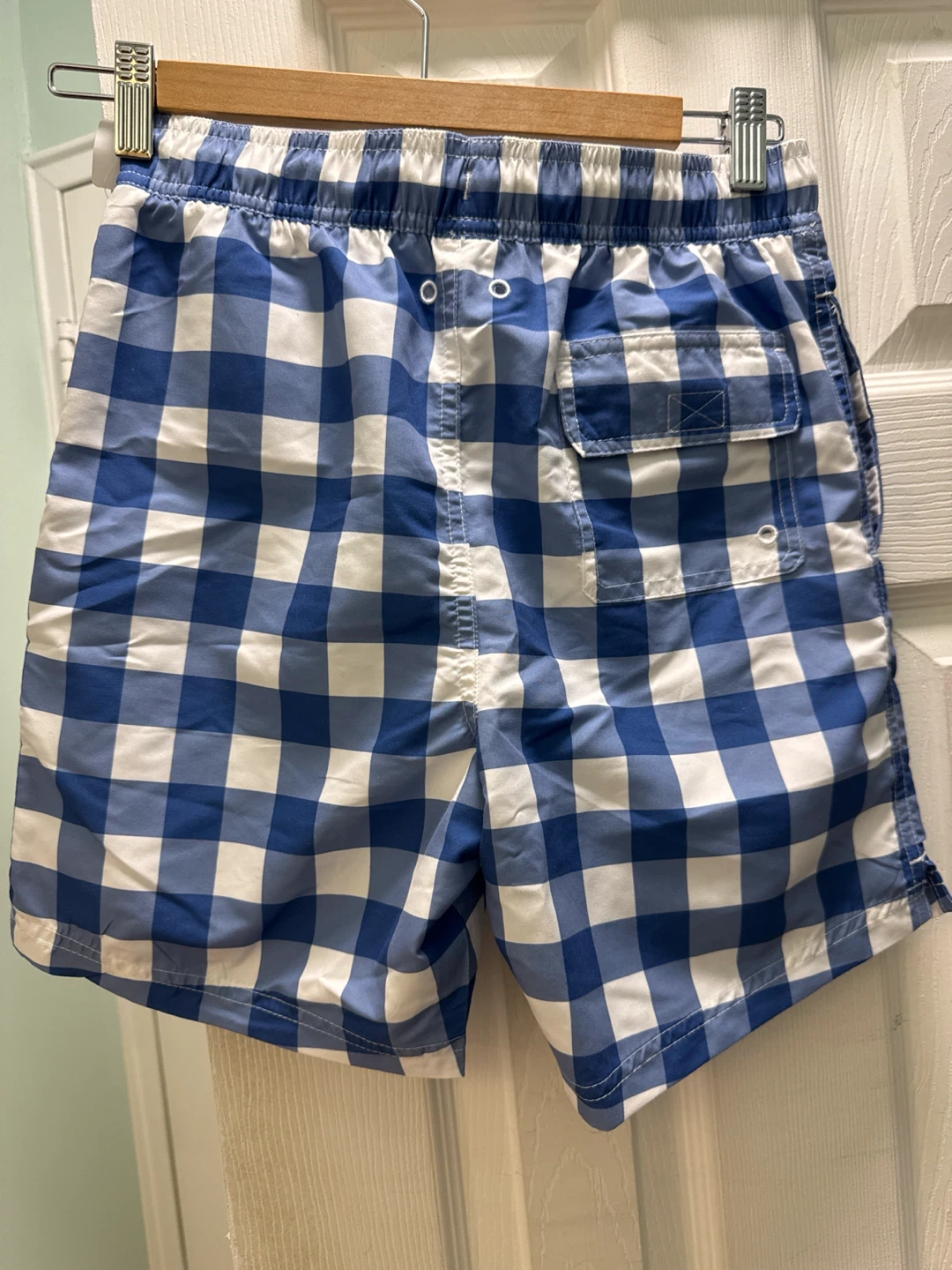 NEW Boys Brooks Brothers Gingham Swim Trunks Size 14 - photo 2