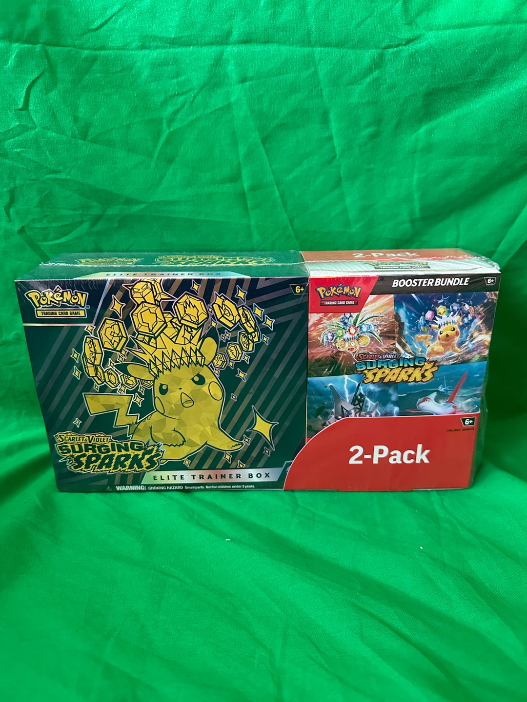 Pokemon Surging Sparks Elite Trainer Box + Booster Bundle
