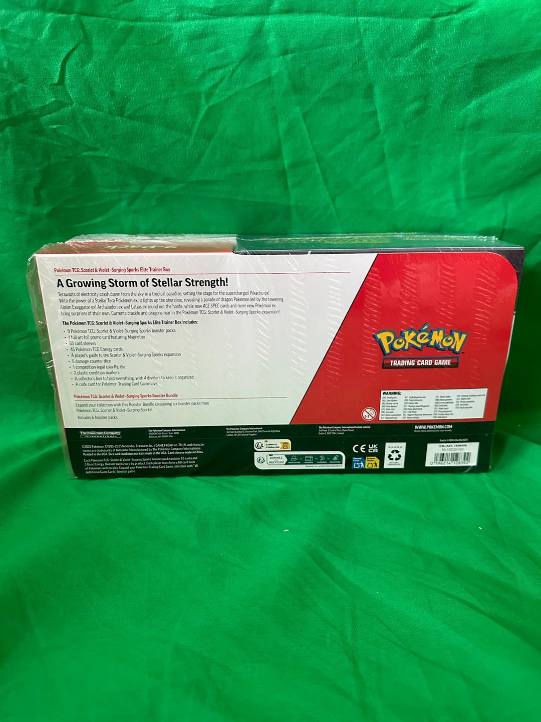 Pokemon Surging Sparks Elite Trainer Box + Booster Bundle - photo 2