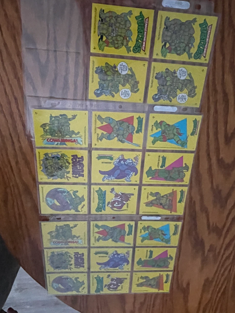 Sticker cards 2 sets Teenage Mutant Ninja Turtles