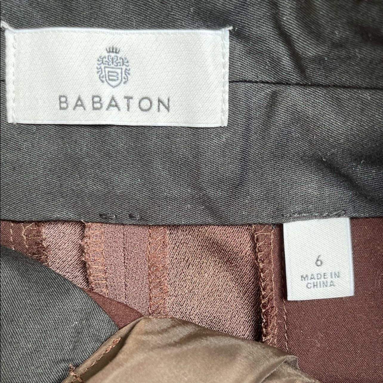 Babaton brown trousers size 6 - photo 3