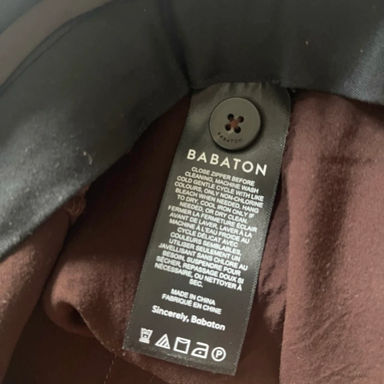 Babaton brown trousers size 6 - photo 4