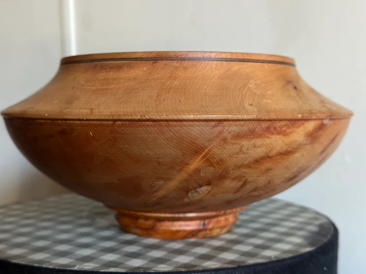 Doug Peake 1998 Spalted Maple Wood Bowl 7.25” diameter 3.5” tall - photo 3
