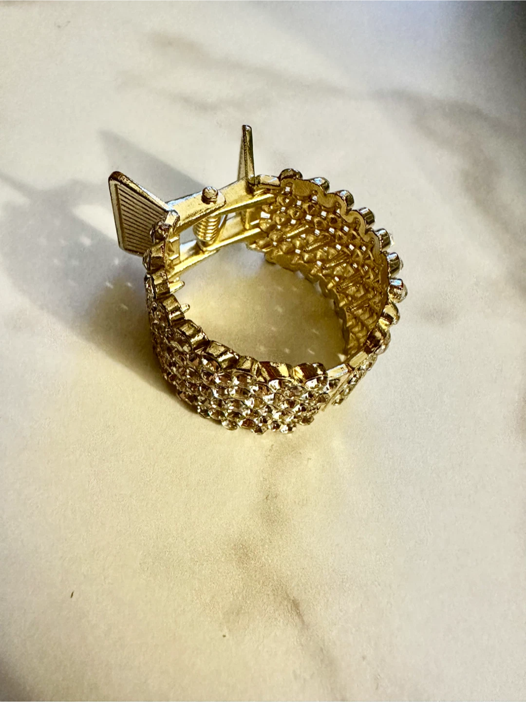 Gold Sparkly Claw Clip