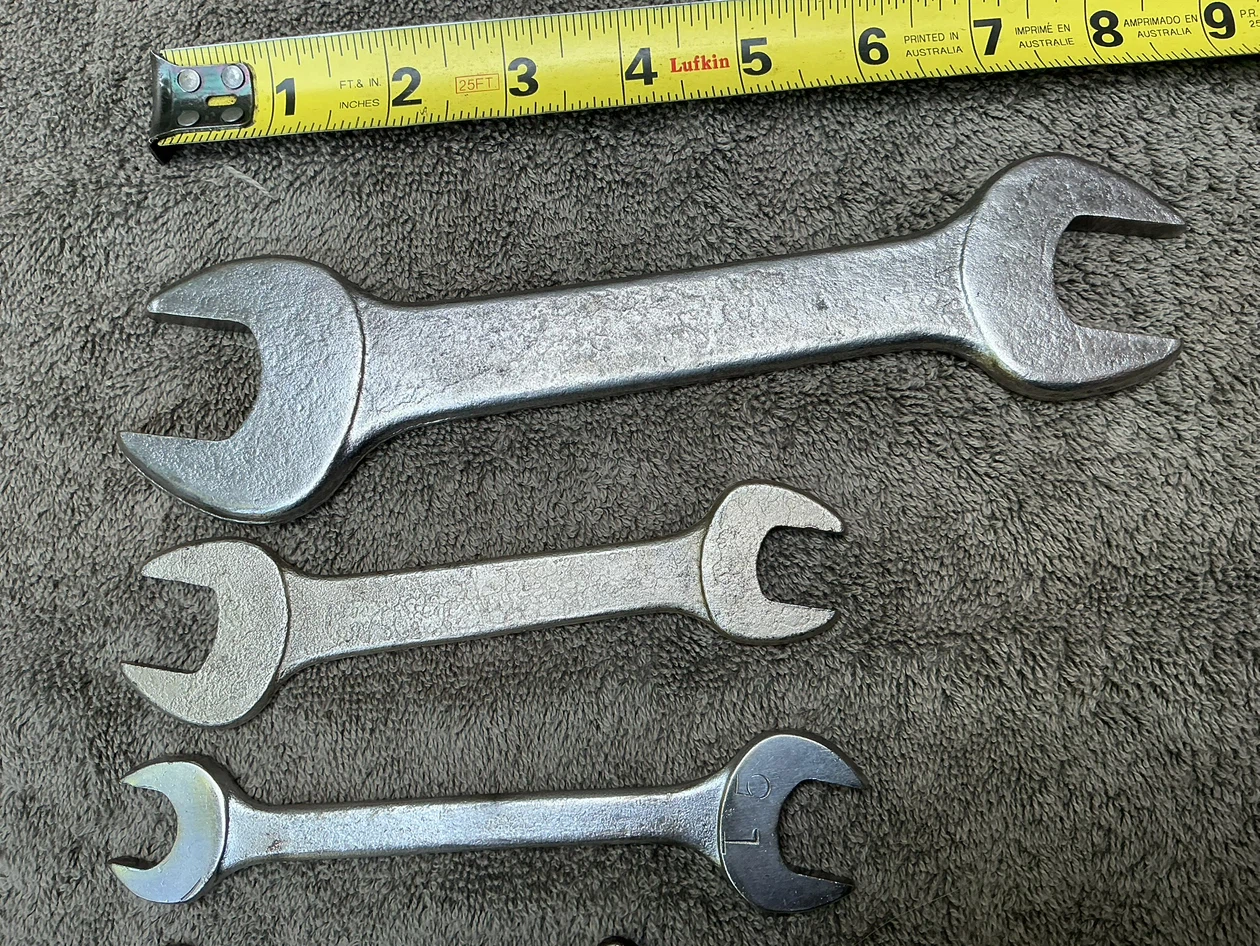 4 Vintage EF Open End Wrenches Tools ! - photo 5