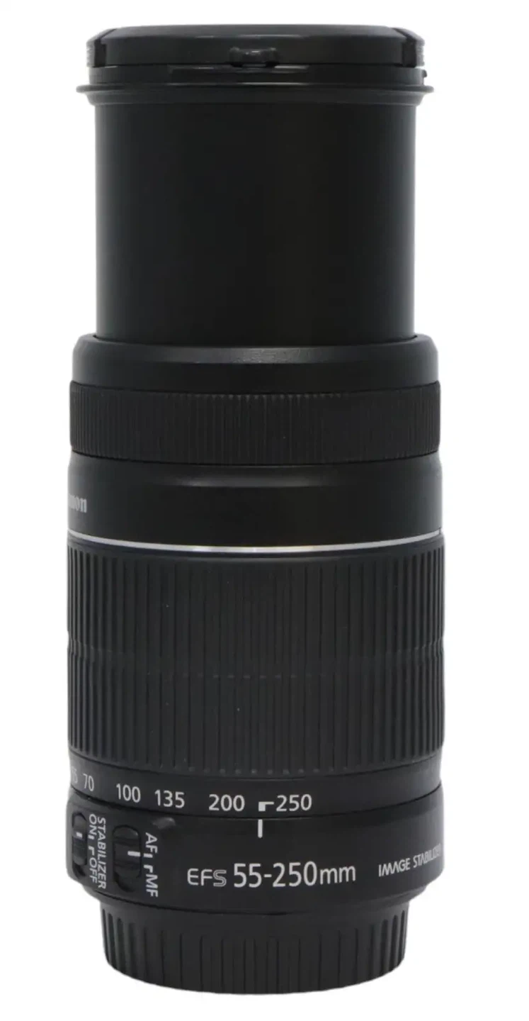 Canon lens: EF-S 55-250 mm IS
