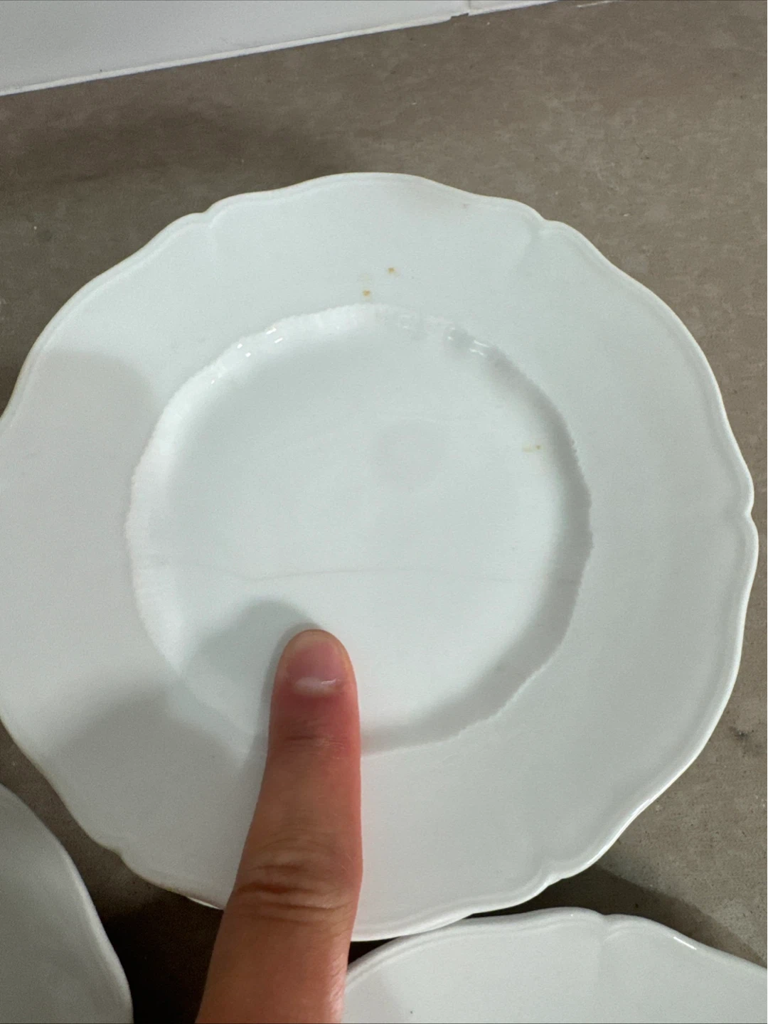 Set of 5 White Dinner Plates - photo 4