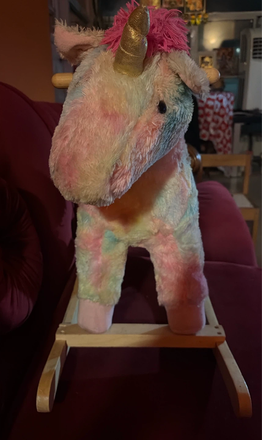 Plush Unicorn Rocker