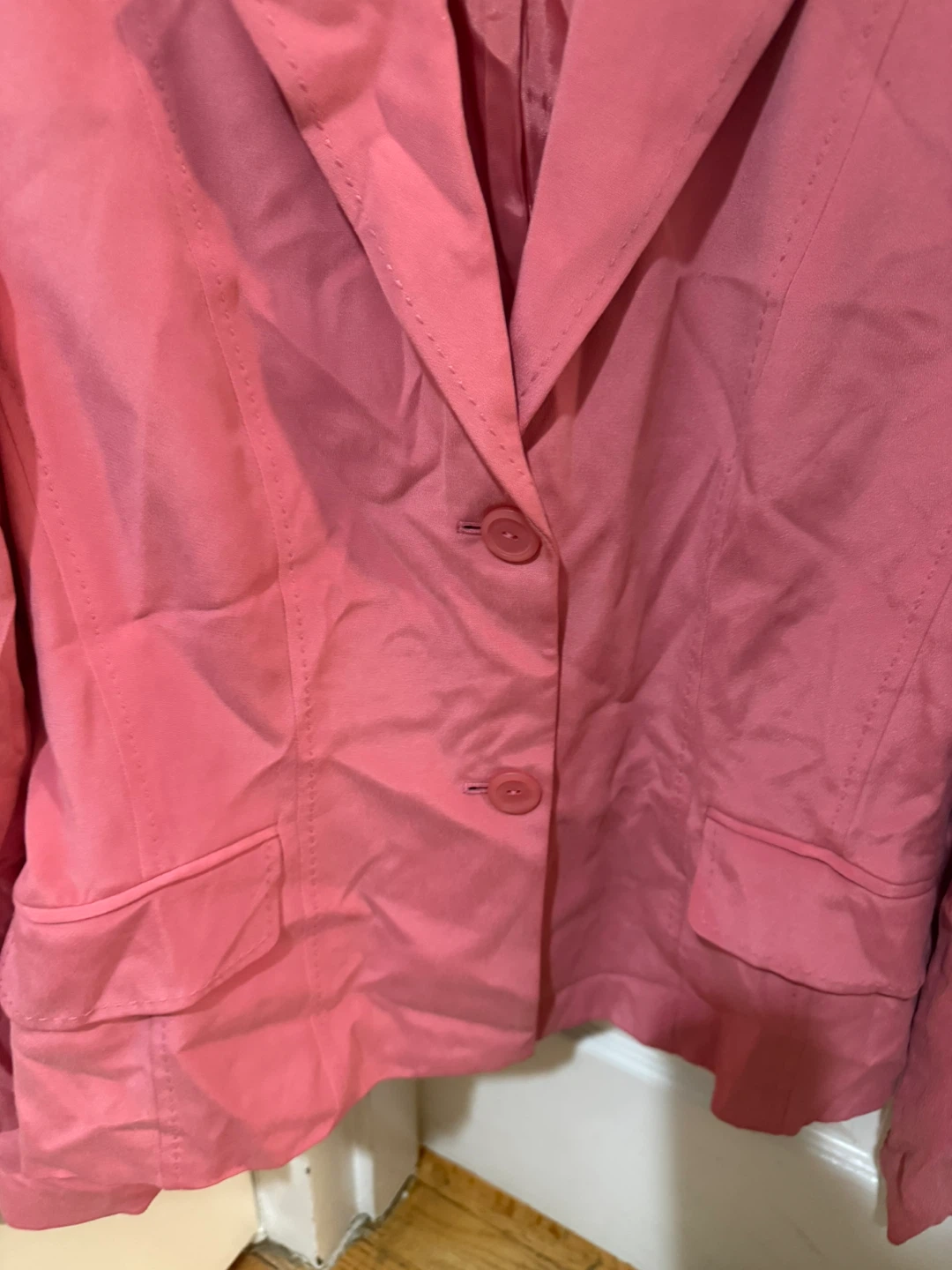 Style & Co. Petite Pink Silk Blazer Size 12P - photo 4
