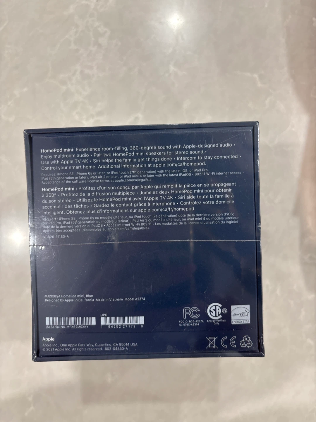 Apple HomePod mini Smart Speaker - Blue - photo 2
