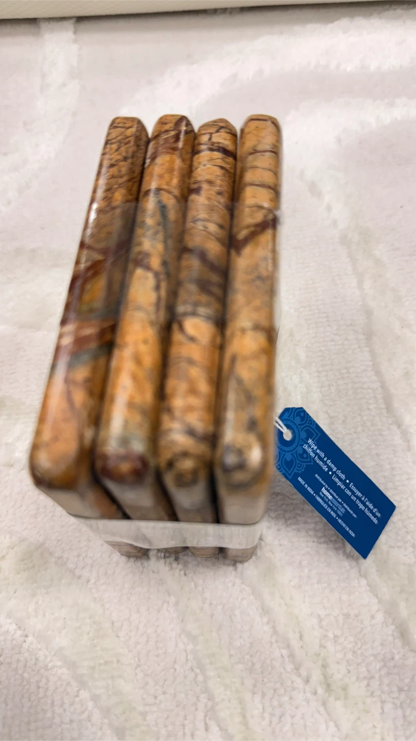 The Global Market marble coasters set of 4 - photo 2