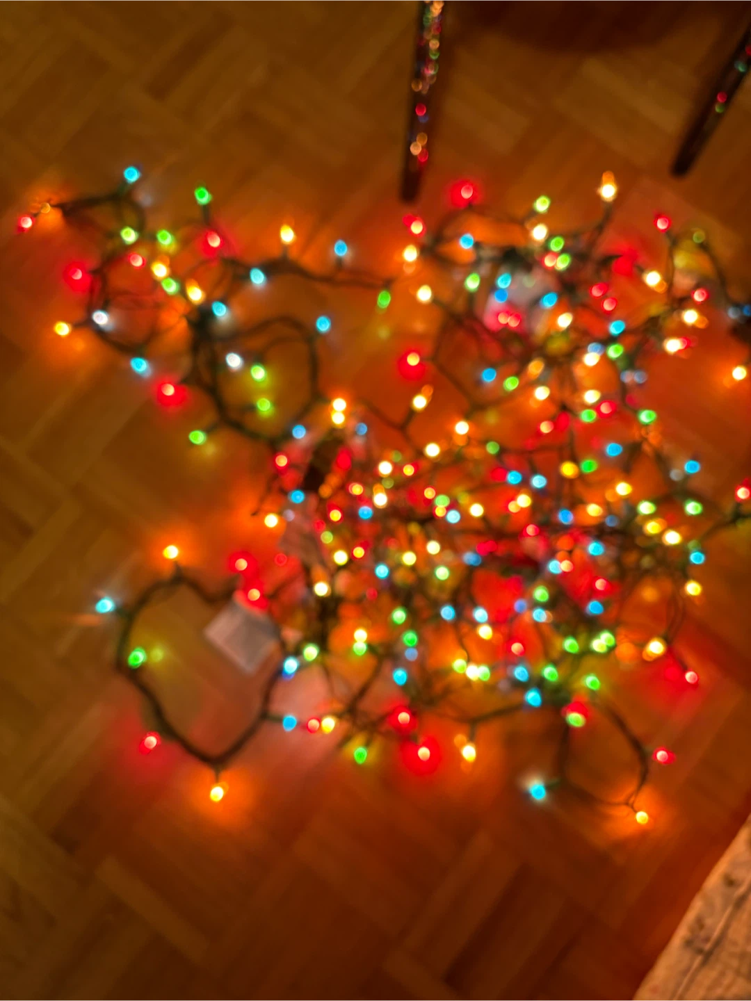 String of Multi-Coloured Christmas Lights - 5 pieces