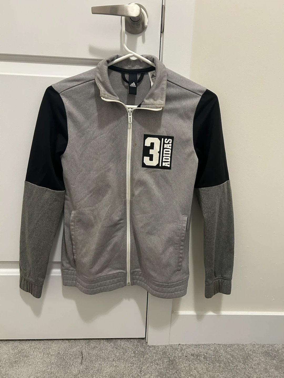Adidas Grey Track Jacket Size M