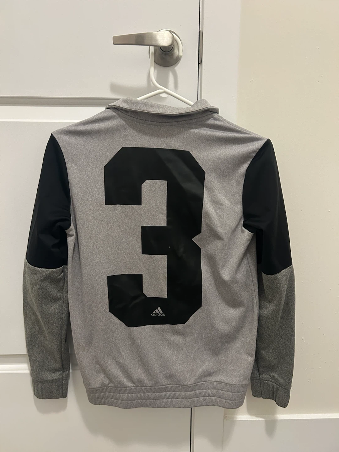 Adidas Grey Track Jacket Size M - photo 2