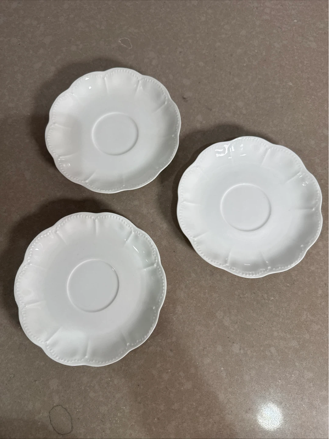 Haviland France Saucers (Set of 3)