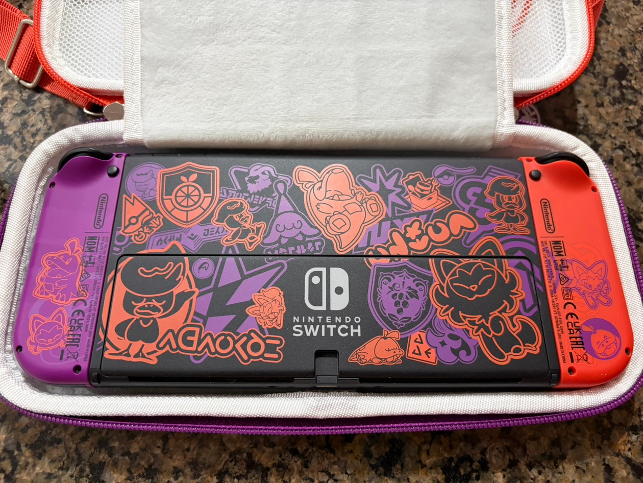 Nintendo Switch OLED Edition Scarlet & Violet - photo 2