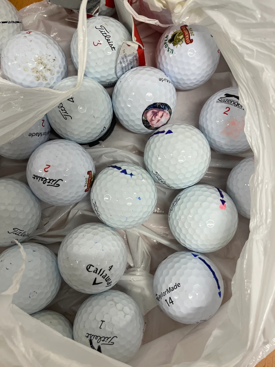 Mixed Brand Golf Balls - Titleist, Callaway, TaylorMade