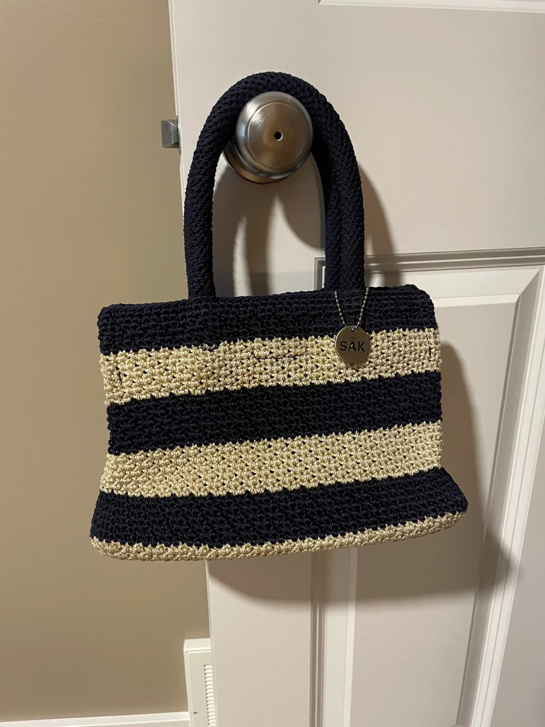 The Sak Striped Crochet Tote Bag - photo 2