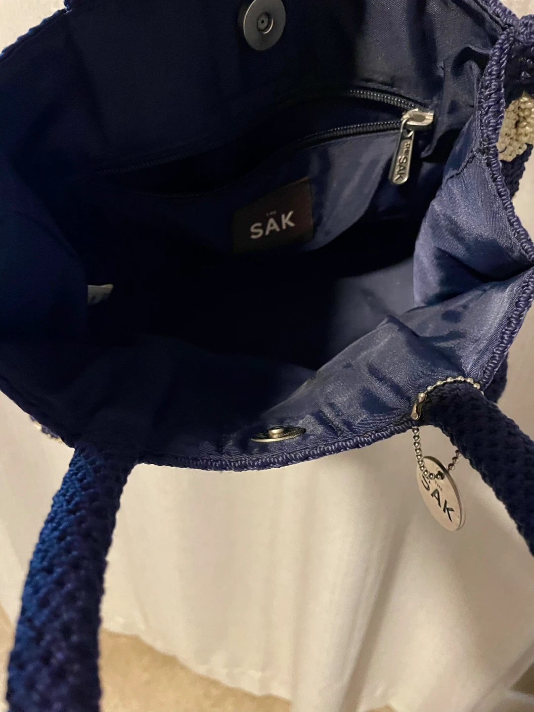 The Sak Striped Crochet Tote Bag - photo 4