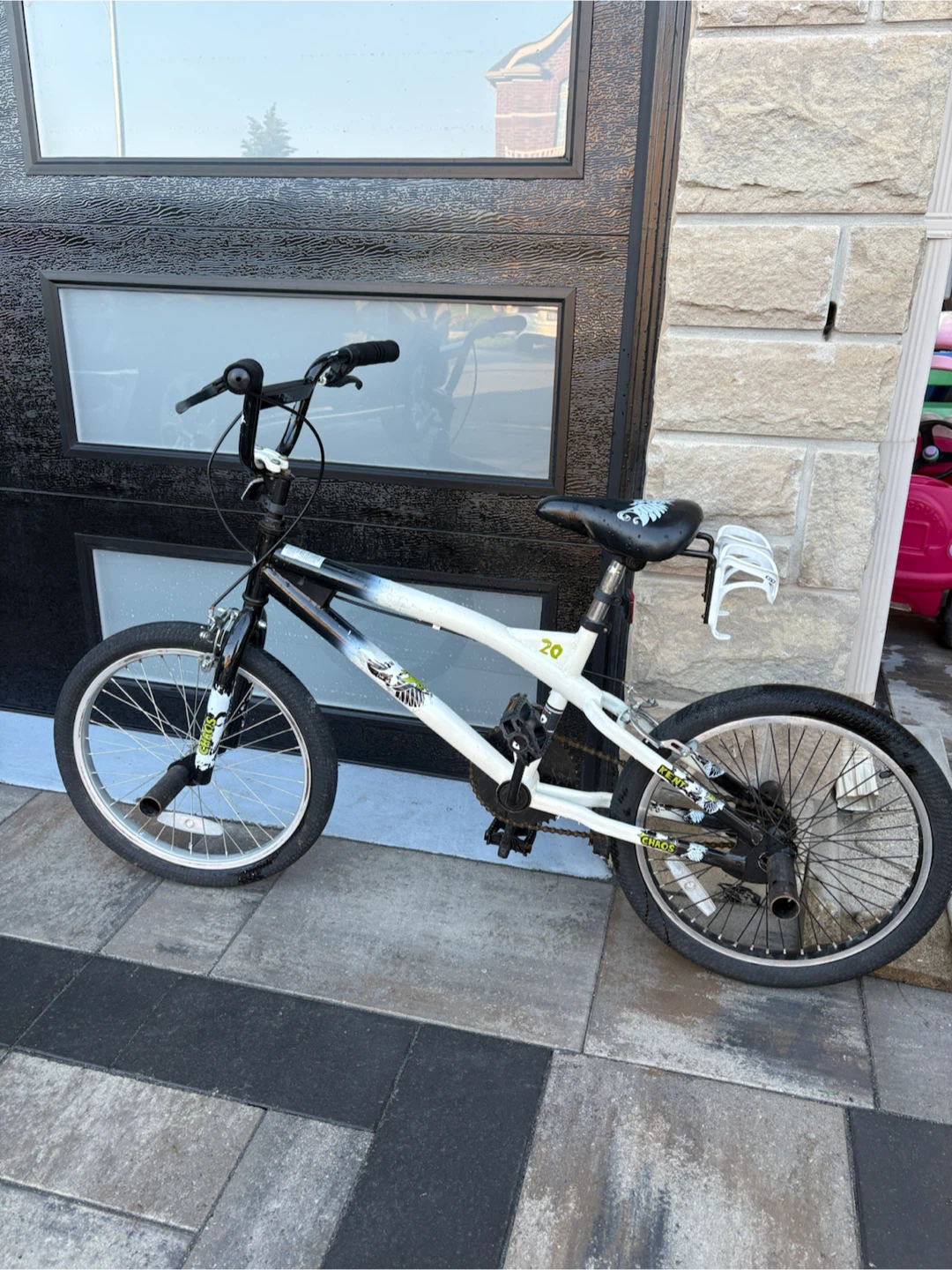 White and Black BMX Bike
