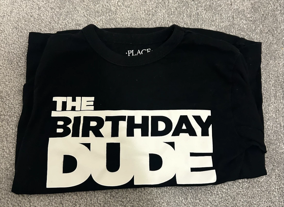 The Children's Place Birthday Dude T-Shirt Size S/P 6