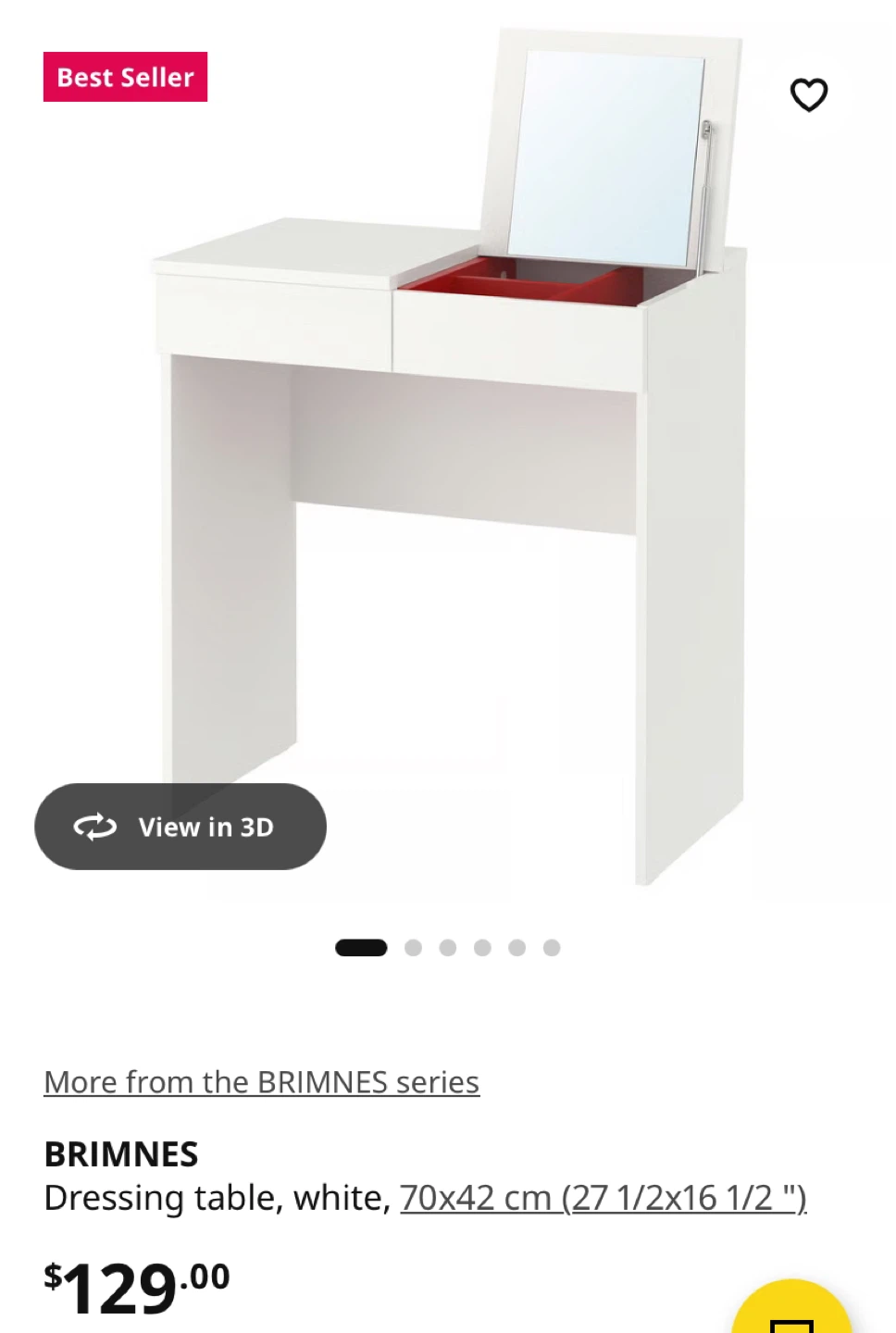 BRIMNES Dressing Table White