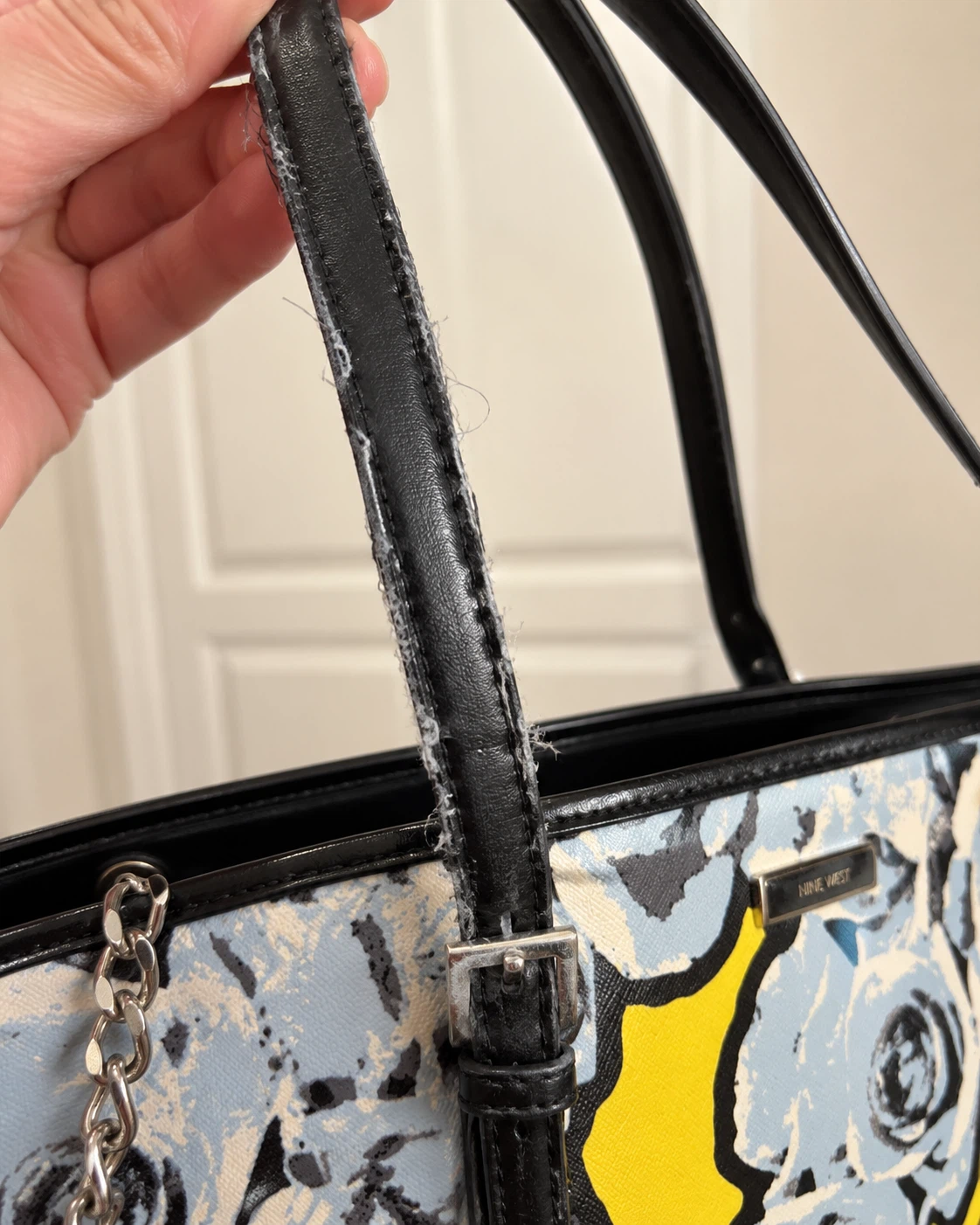Nine West Rose Print Tote Bag with Card Holder - photo 3