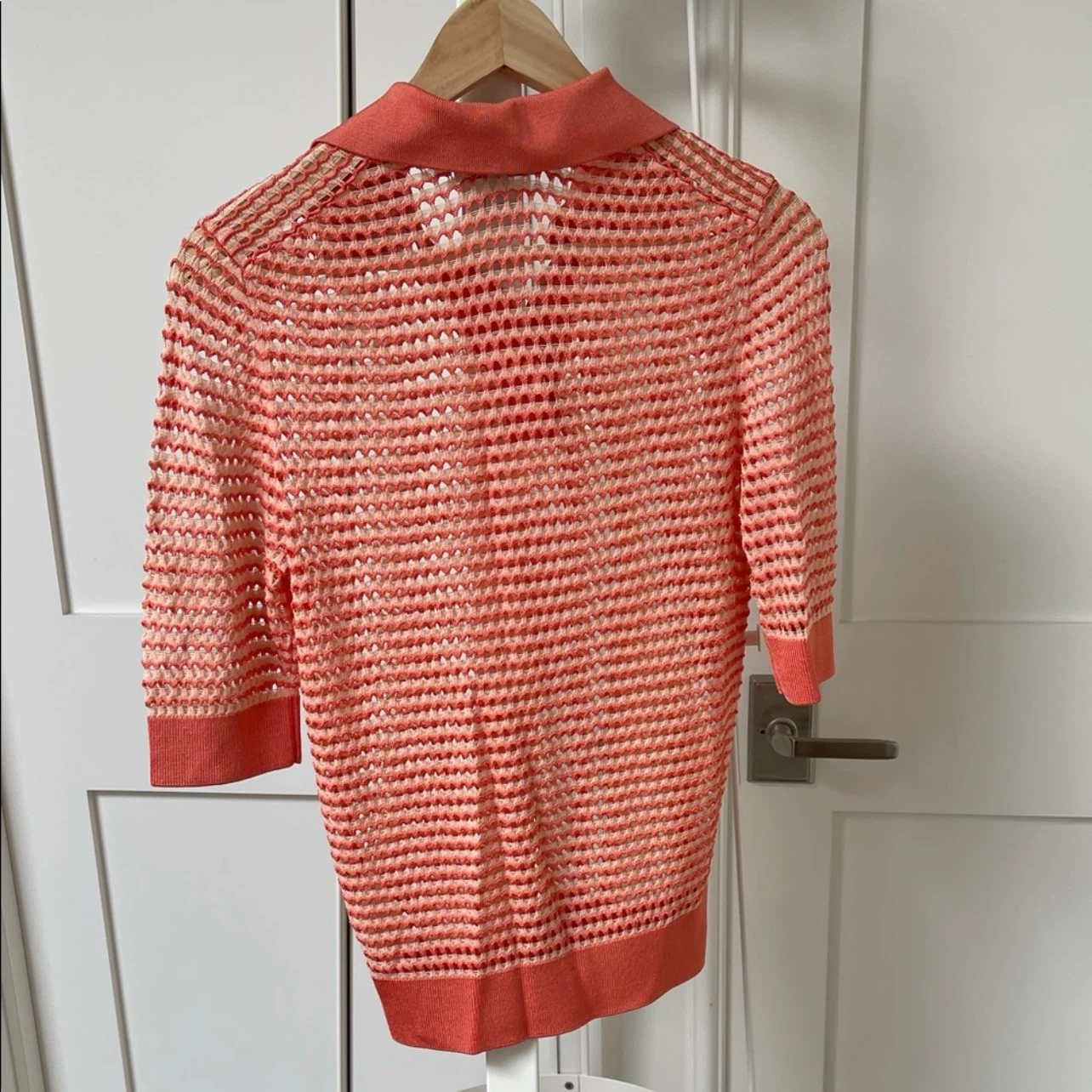 COS Women's Striped Knit Polo Shirt - photo 3