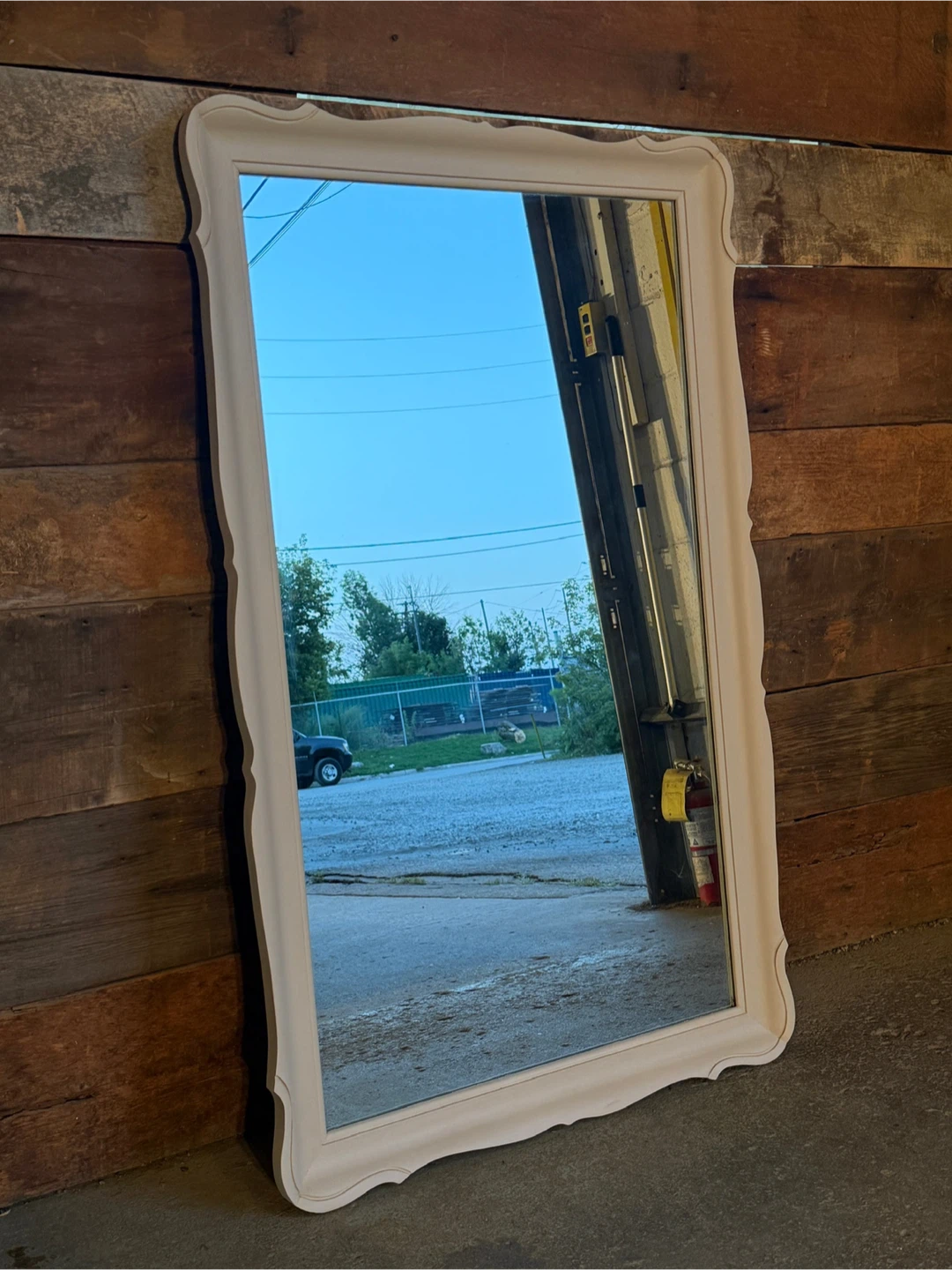 Vintage Scalloped Mirror - Large!