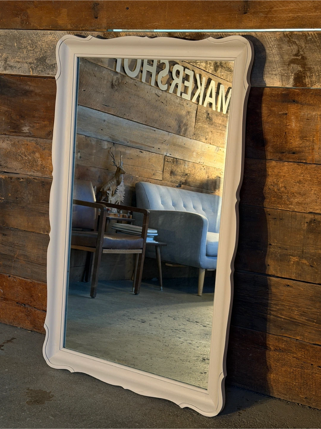 Vintage Scalloped Mirror - Large! - photo 2
