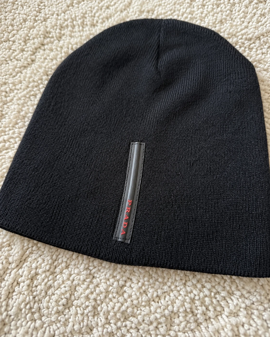 Prada Black Knit Beanie - photo 3