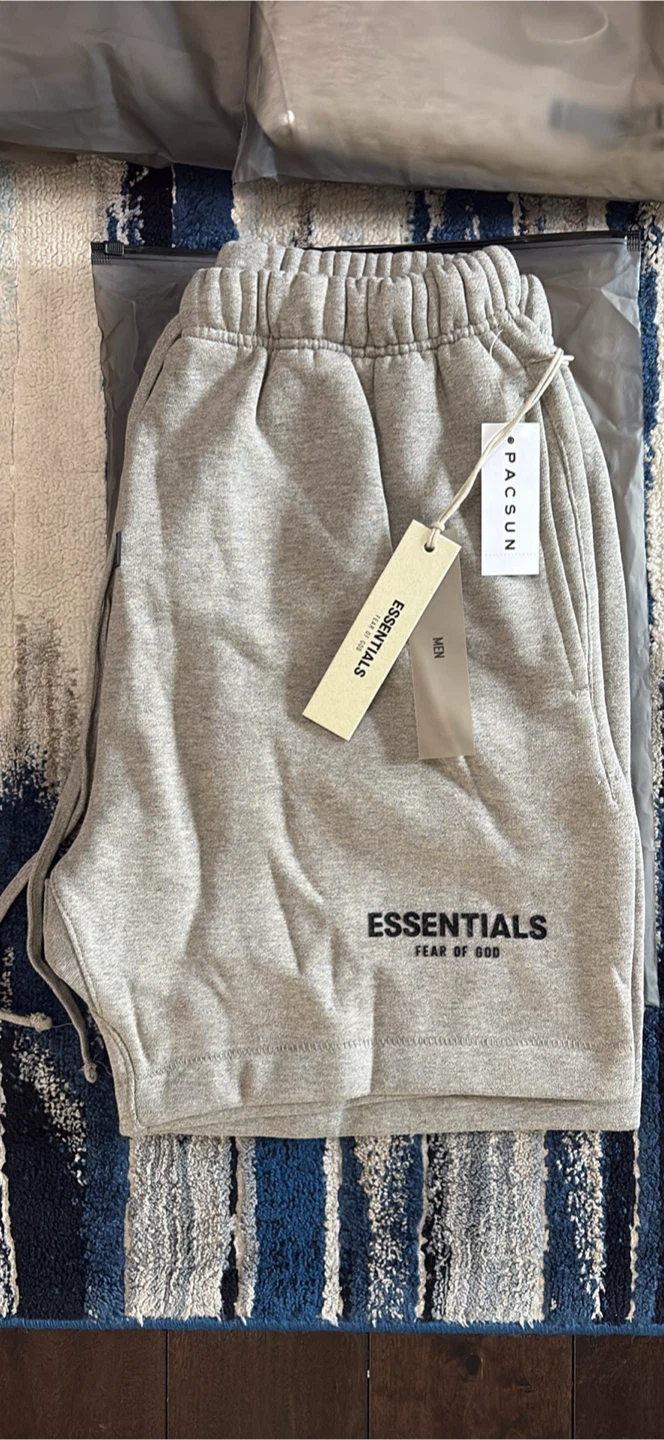 Fear of God Essentials Grey Sweat Shorts - photo 2