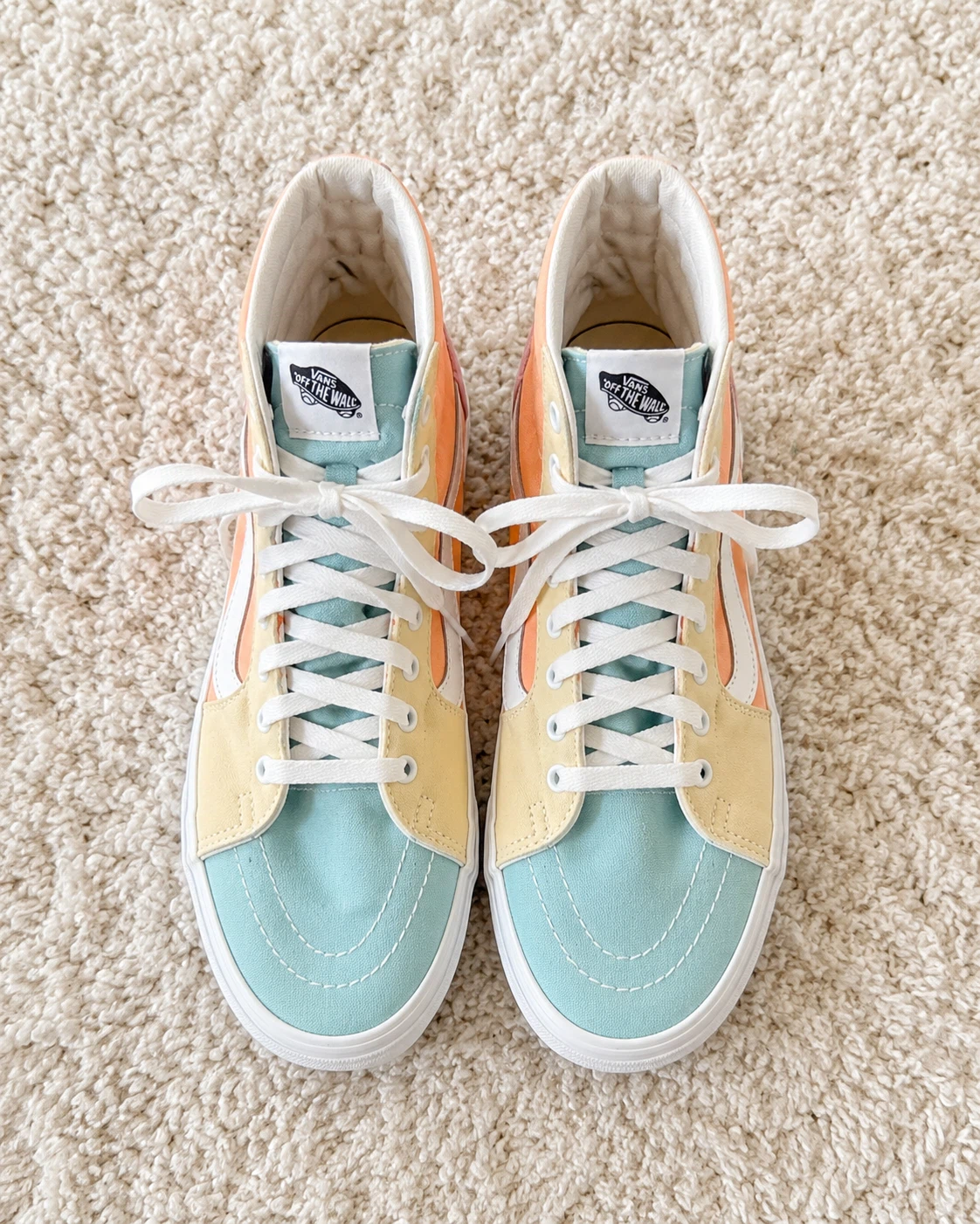 Pastel Vans Sk8-Hi High-Top Sneakers - Women 8.5, Men 7