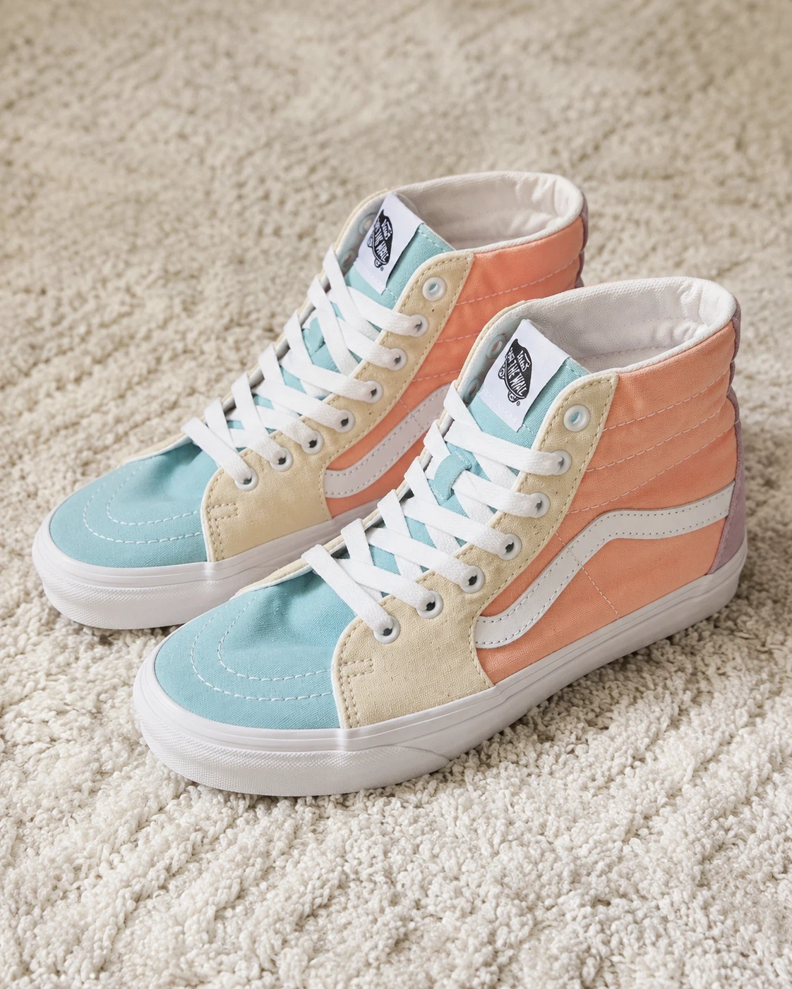 Pastel Vans Sk8-Hi High-Top Sneakers - Women 8.5, Men 7 - photo 2