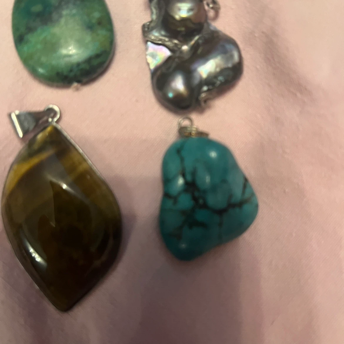Assorted Gemstone and Glass Pendants - photo 3