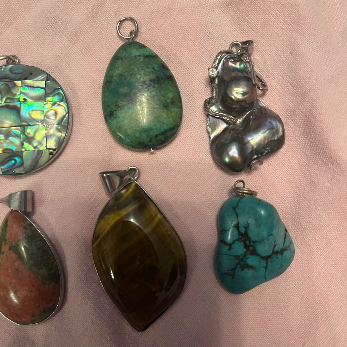 Assorted Gemstone and Glass Pendants - photo 5