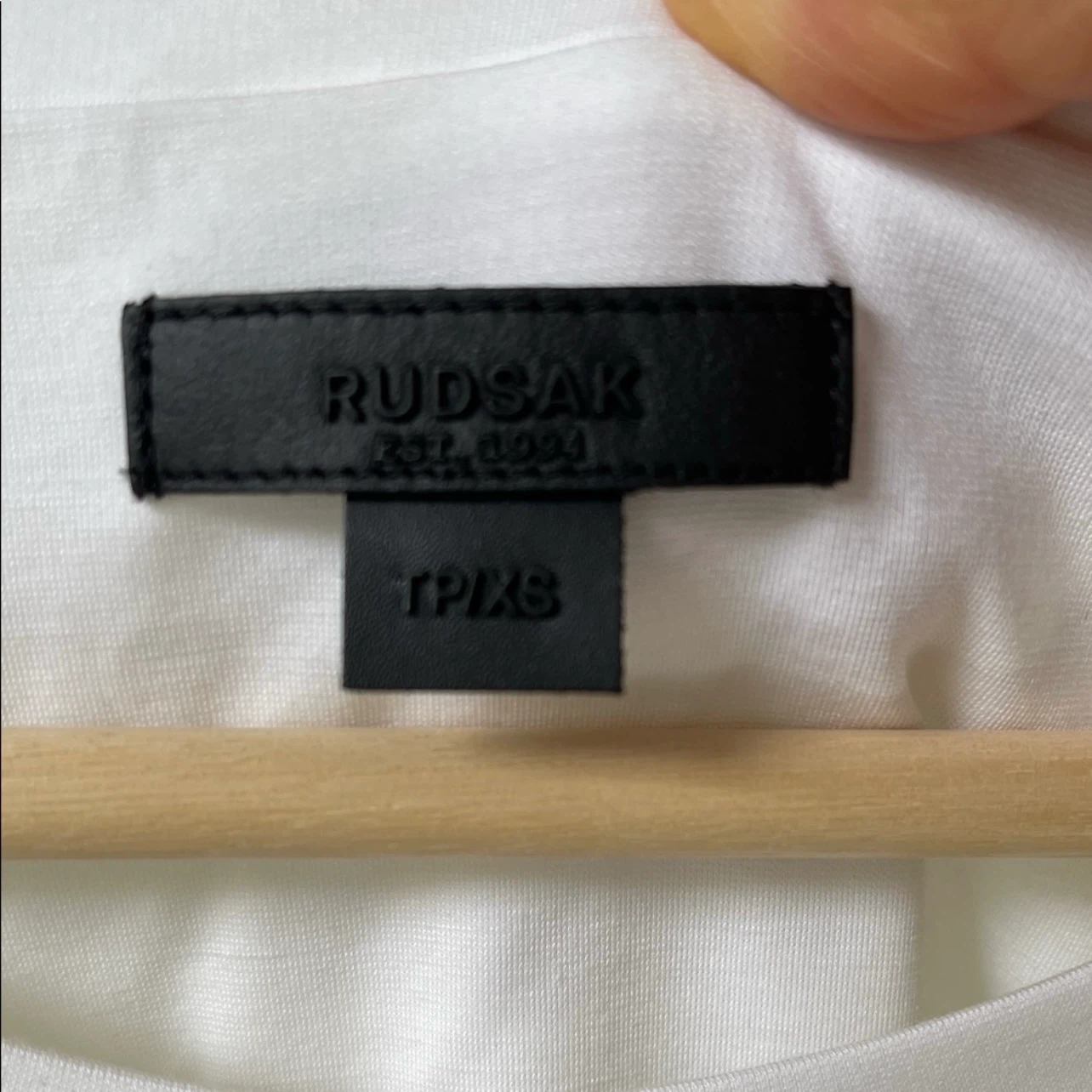 RUDSAK White T-Shirt Dress - TP/XS - photo 2