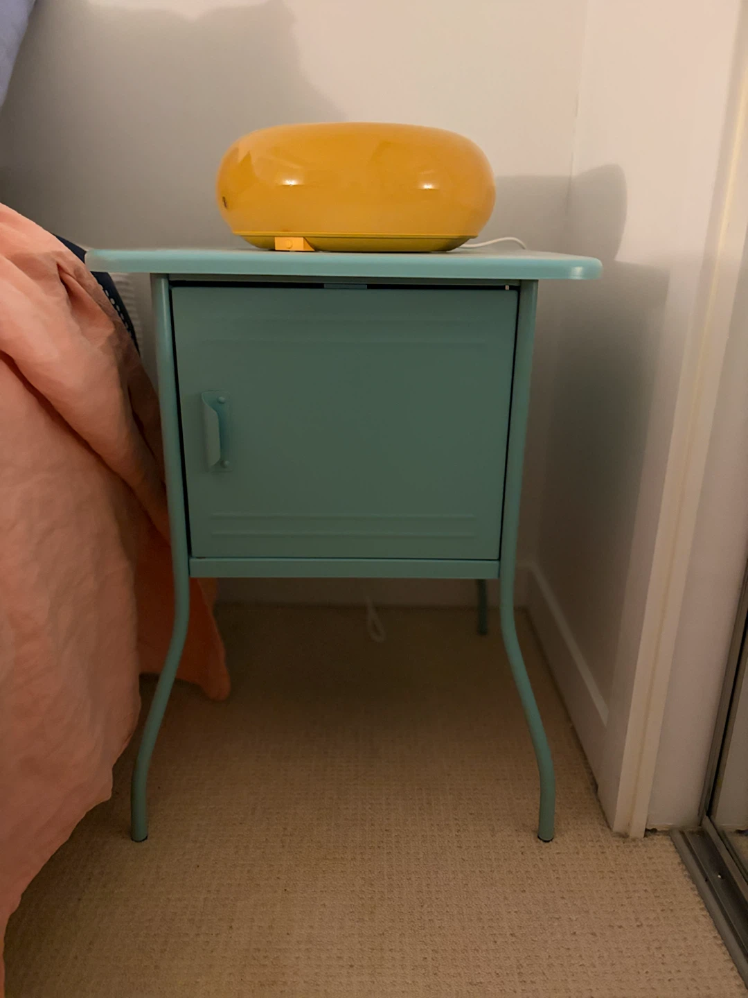 IKEA PS teal bedside table