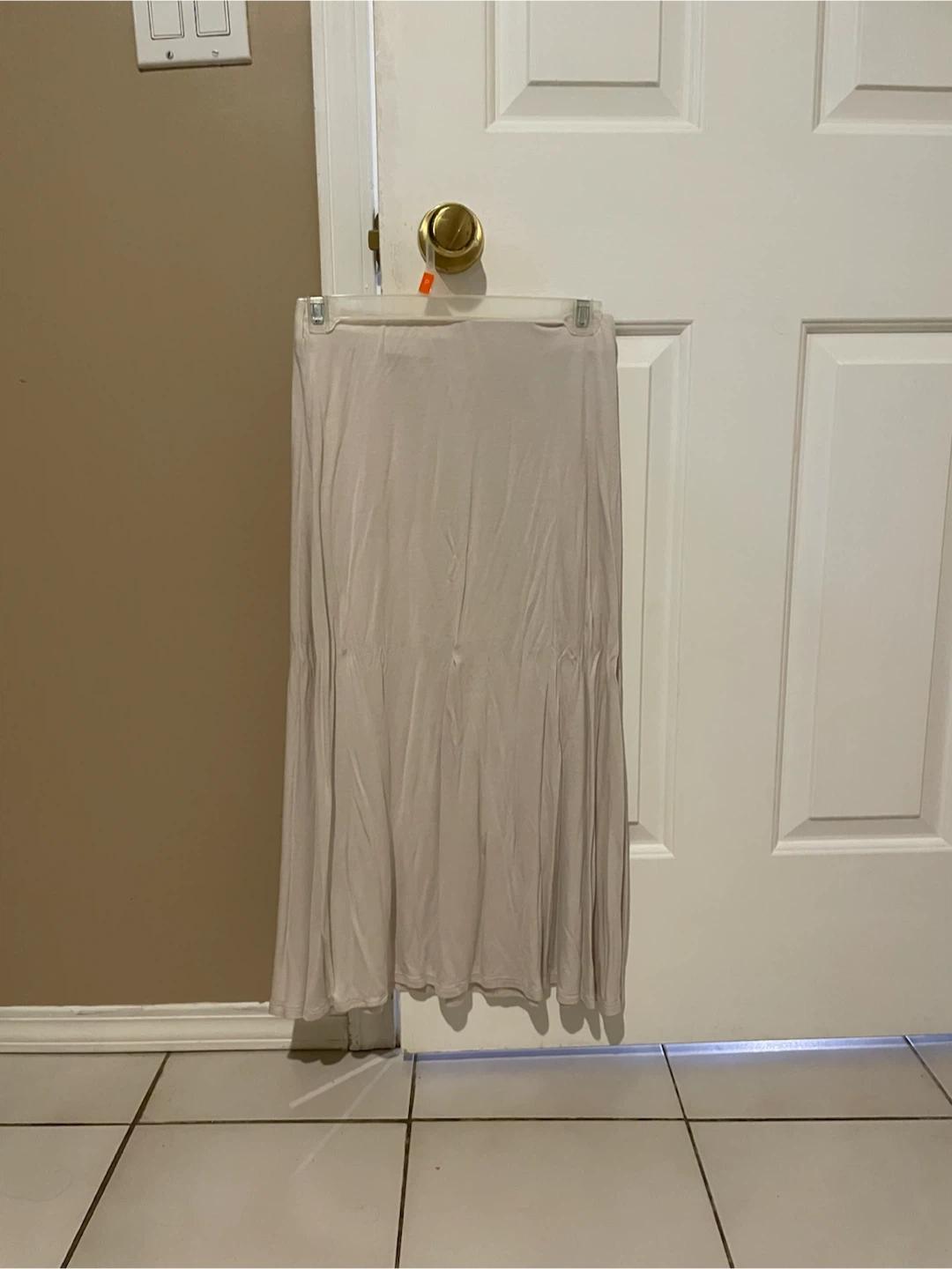 H&M Beige Midi Skirt - Size S
