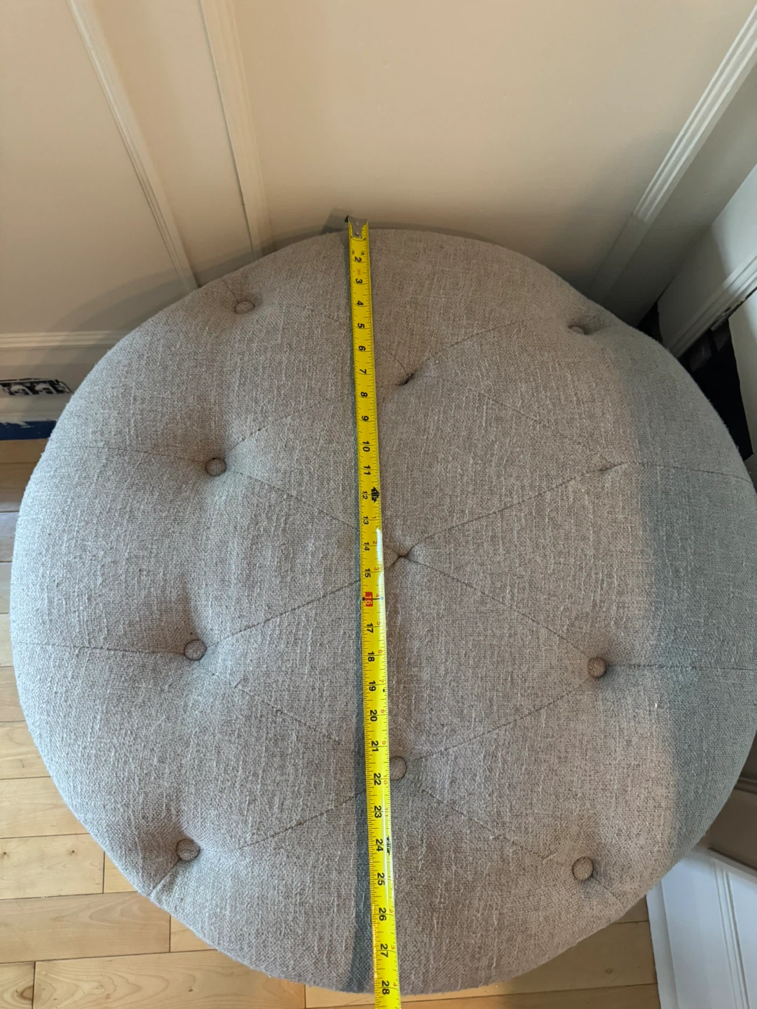 Tufted Round Ottoman - photo 4