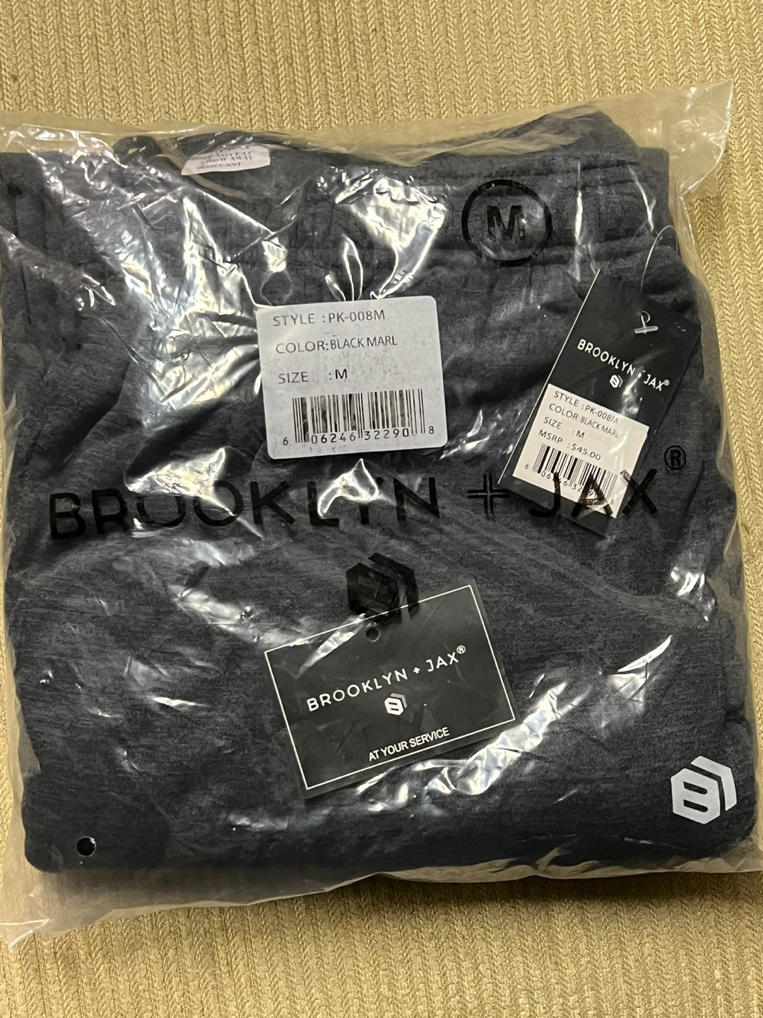 Brooklyn + Jax Joggers Size M Black Marl
