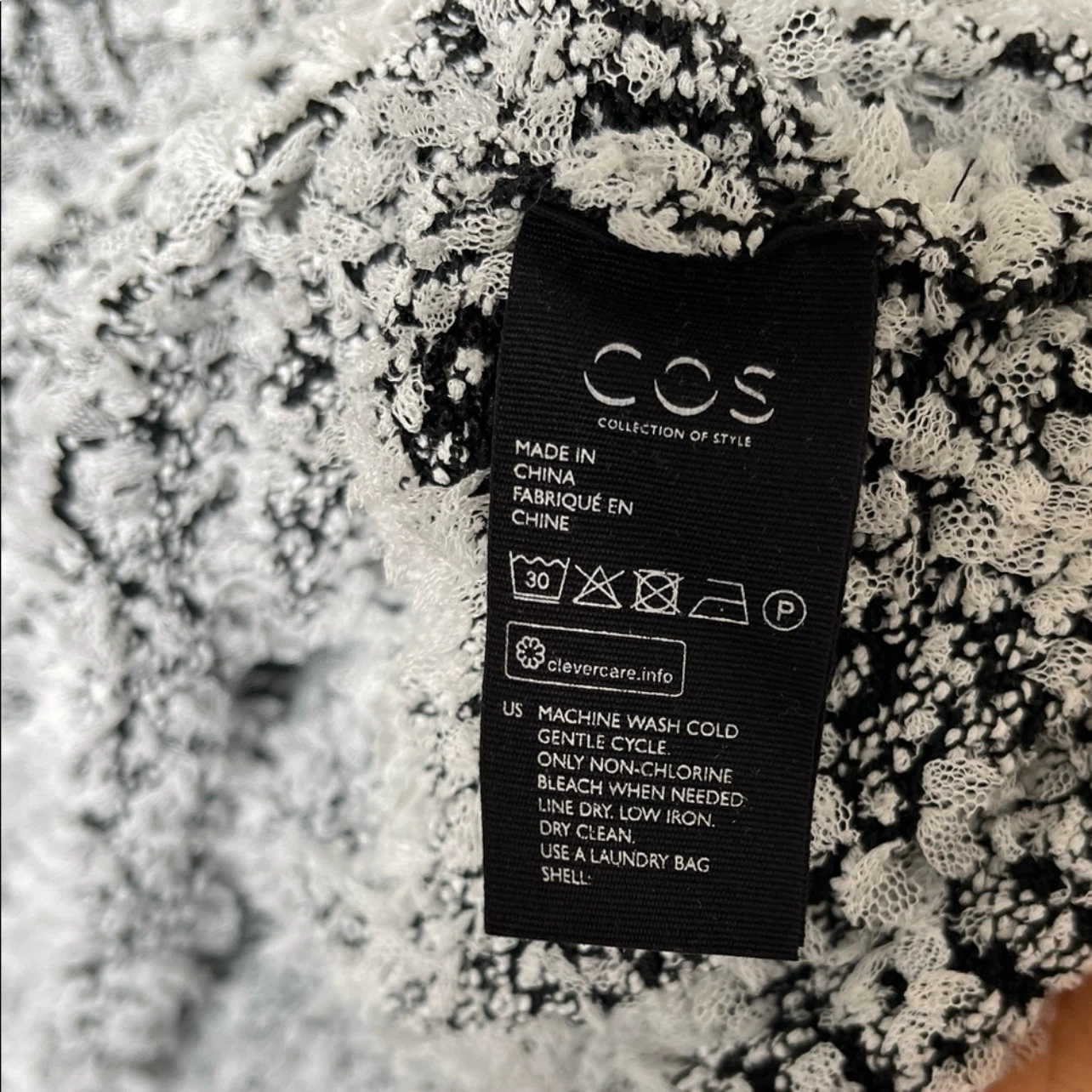 COS Black & White Textured Knit Sleeveless Top - photo 3