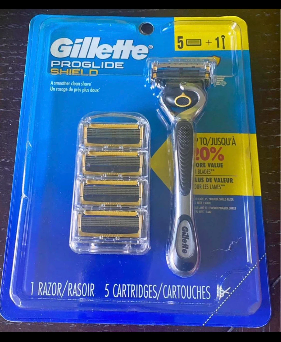 Gillette Proglide Shield Razor with 5 Cartridges